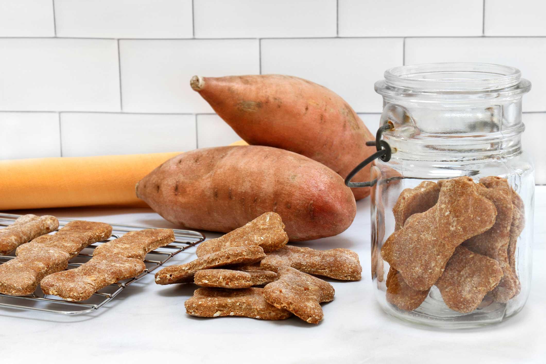 Sweet potato dog treats